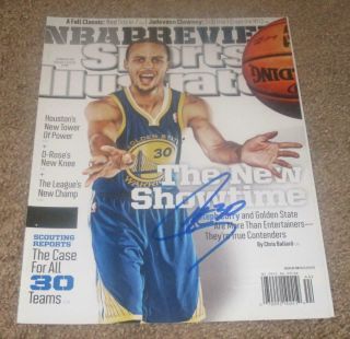 Stephen Curry Signed Autographed Sports Illustrated Magazine2 (proof) Golden State
