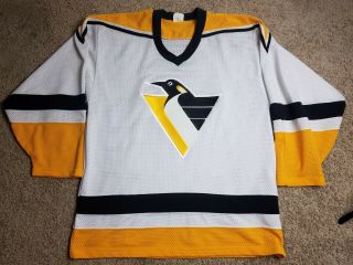Vintage Pittsburgh Penguins Ccm Maska Nhl Hockey Jersey Size L