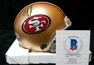 Jimmy Garoppolo Autographed San Francisco 49ers Mini Helmet.  Beckett