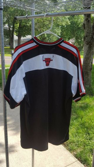 Chicago Bulls Vintage Nike Authentic 90 ' s Warm Up Jersey Size Med Shooting Shirt 2