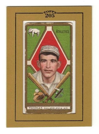 Ira Thomas 1911 T205 Gold Border Sweet Caporal (mounted In 2003 Topps 205 Frame)