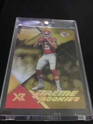 2017 Panini Xr Xtreme Rookies Patrick Mahomes Rookie Card Gold ’d 3/10 Flawless