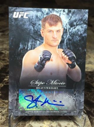 2014 Topps Ufc/bloodlines Stipe Miocic (107/225) Fighter Auto Card (fa - Sm)