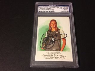 Cat Osterman 2009 Topps Usa Olympics Signed Auto Psa/dna Encapsulated