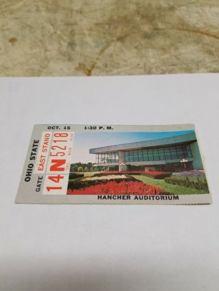 1977 Football Ticket Stub Ohio State Buckeyes At Iowa Hawkeyes Kinnick Stadium