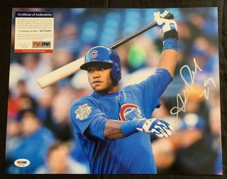 Addison Russell Chicago Cubs Signed Autographed 11x14 Photo - Psa/dna