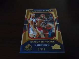 Lebron James 04 - 05 Sp Game Season In Review Gold 137 17/50