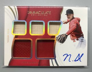 2019 Panini Immaculate Nick Senzel Relic Auto 34/49 Reds