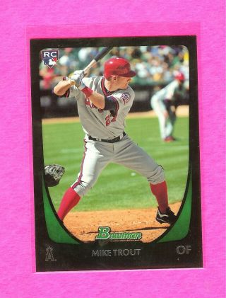 2011 Bowman Draft 101 Mike Trout Angels Rc Rookie