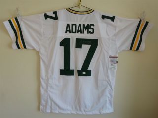 Davante Adams Signed Auto Green Bay Packers White Jersey Jsa Autographed