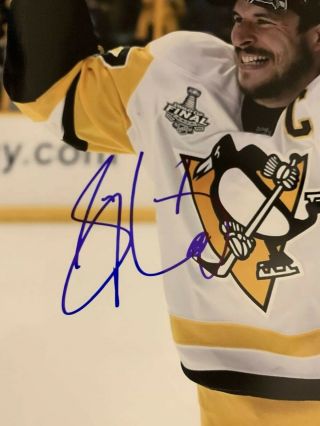 SIDNEY CROSBY signed auto 11x14 photo PITTSBURGH PENGUINS 2