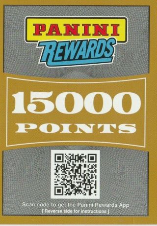 15,  000 Panini Rewards Reward Points Redemption Use For Autos,  Packs,  Etc.
