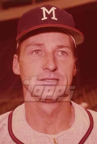 1965 Topps Baseball Card Final Color Negative Frank Bolling Braves