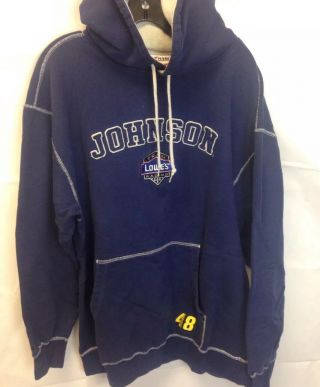 Chase Authentic Team Lowes Racing Jimmy Johnson 48 Hoodie X - Large