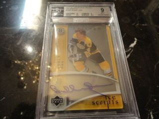 Bobby Orr 2007 - 2008 Sbo Ud Trilogy Ice Scripts Auto/signed Beckett 9