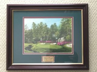 Augusta National Masters 13th Hole Framed Picture By Atrist Crystal Shelley