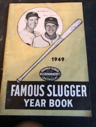 1949 Famous Slugger Baseball Year Book W Ted Williams / Stan Musial Cover