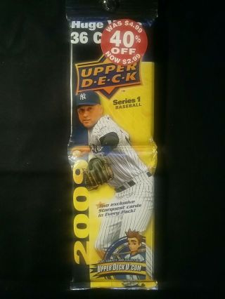 2009 Upper Deck Baseball Series 1 Rack Pack - Derek Jeter - Ny Yankees