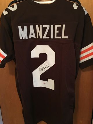 Johnny Manziel Autographed Signed Jersey Texas A&m Aggies Psa/ Dna.