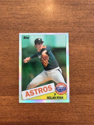 Nolan Ryan 1999 Topps Reprint Refractor 18 Astros Rangers Hof