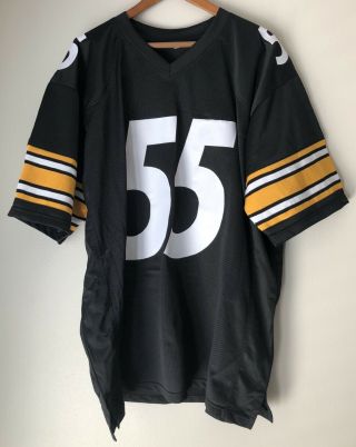 Devin Bush Jr.  Signed Pittsburgh Steelers Autographed Custom Football Jersey BAS 5