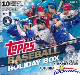 2016 Topps Baseball Holiday Mega Box - 1 Auto/relic - Snowflake Parallels