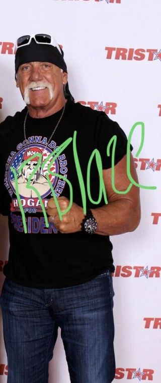 WWE WWF WCW Hollywood Hulk Hogan Signed Autographed 16x20 Photo W/COA 4