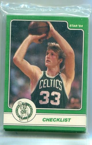 1984 - 85 Star Larry Bird 18 Card Complete Set In Bag Hof Celtics