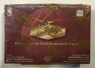 1998 - 1999 Nba Basketball Fleer Flair Showcase Hobby Box Factory