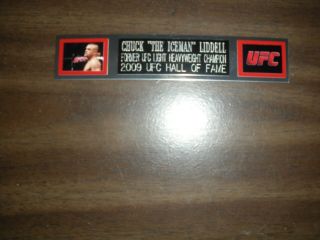 Chuck Liddell (ufc) Engraved Nameplate For Photo/poster/gloves/trunks