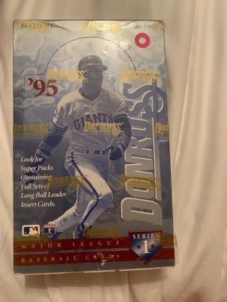 1995 Donruss Baseball Series 1 Hobby Box 95 Donruss Box 95 Hobby Box