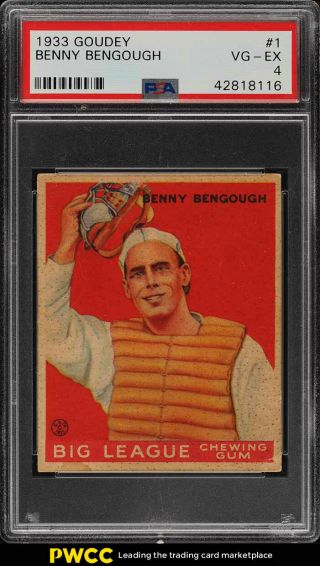 1933 Goudey Benny Bengough 1 Psa 4 Vgex (pwcc)