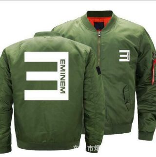 Eminem Skateboardprint Flight Jacket Print Men 