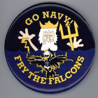 Us Naval Academy Navy Football Pinback Pin Button College Ncaa Anti Air Force