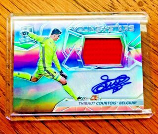 Thibaut Courtois 2016/17 Panini Spectra Soccer Young Stars Patch Auto 50/125