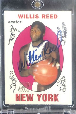 Willis Reed 1996 Topps Stars Reprints Autographs (37) On Card Auto N.  Y.  Knicks