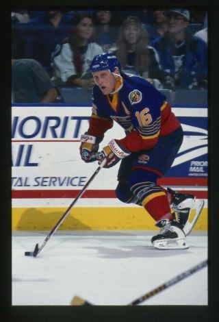 Brett Hull St Louis Blues Nhl Hockey 35mm Color Slide (file - 00497)