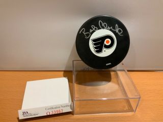 Hof Hockey Bobby Clarke Autographed Flyers Puck Jsa Cert