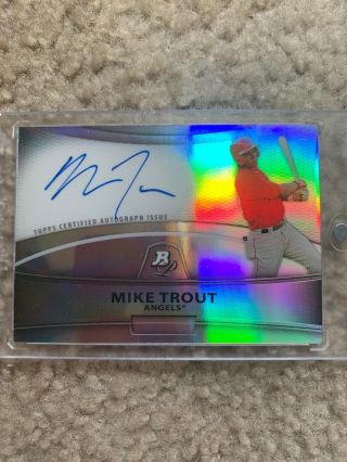 2010 Bowman Mike Trout Auto And Rookie Card