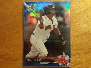 Rafael Devers 2017 Bowman Chrome Blue Refractor Rookie Rc 149/150 Red Sox Hot