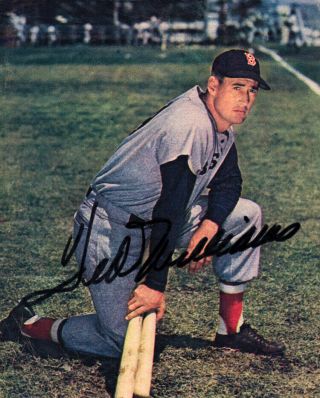 Wow Ted Williams Signed Photo Boston Red Sox Psa/dna