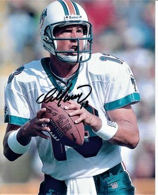 8x10 Color Photo Of Dan Marino,  Live Ink Signed