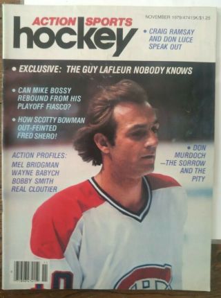 Action Sports Hockey Guy Lafleur Nov 1979 Scotty Bowman Mike Bossy