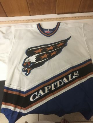 Vintage Washington Capitals Screaming Eagle Stitched Hockey Jersey Men/adult Lg