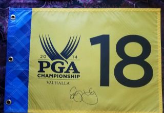 Rory Mcilroy Signed 2014 Pga Championship Flag