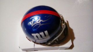 Daniel Jones Auto Signed York Giants Mini Helmet Duke Qb