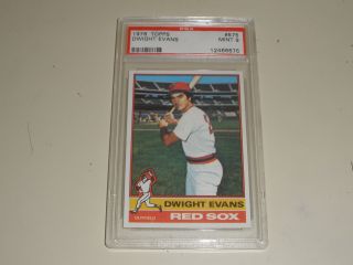 1976 Topps Baseball 575 Dwight Evans Psa 9