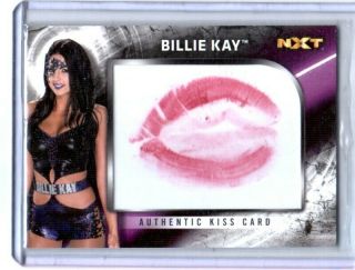 Wwe Billie Kay 2018 Topps Authentic Kiss Card Sn 89 Of 99