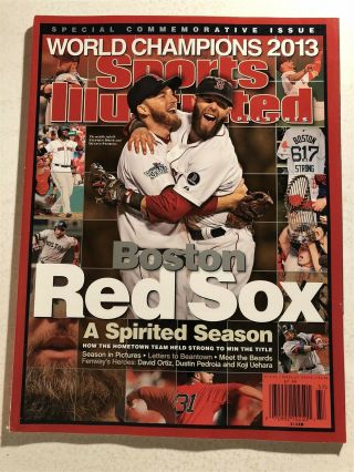 2013 Sports Illustrated Boston Red Sox World Champions Commemorative Pedroia