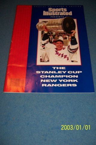 1994 Sports Illustrated York Rangers Commemorative Stanley Cup Mark Messier